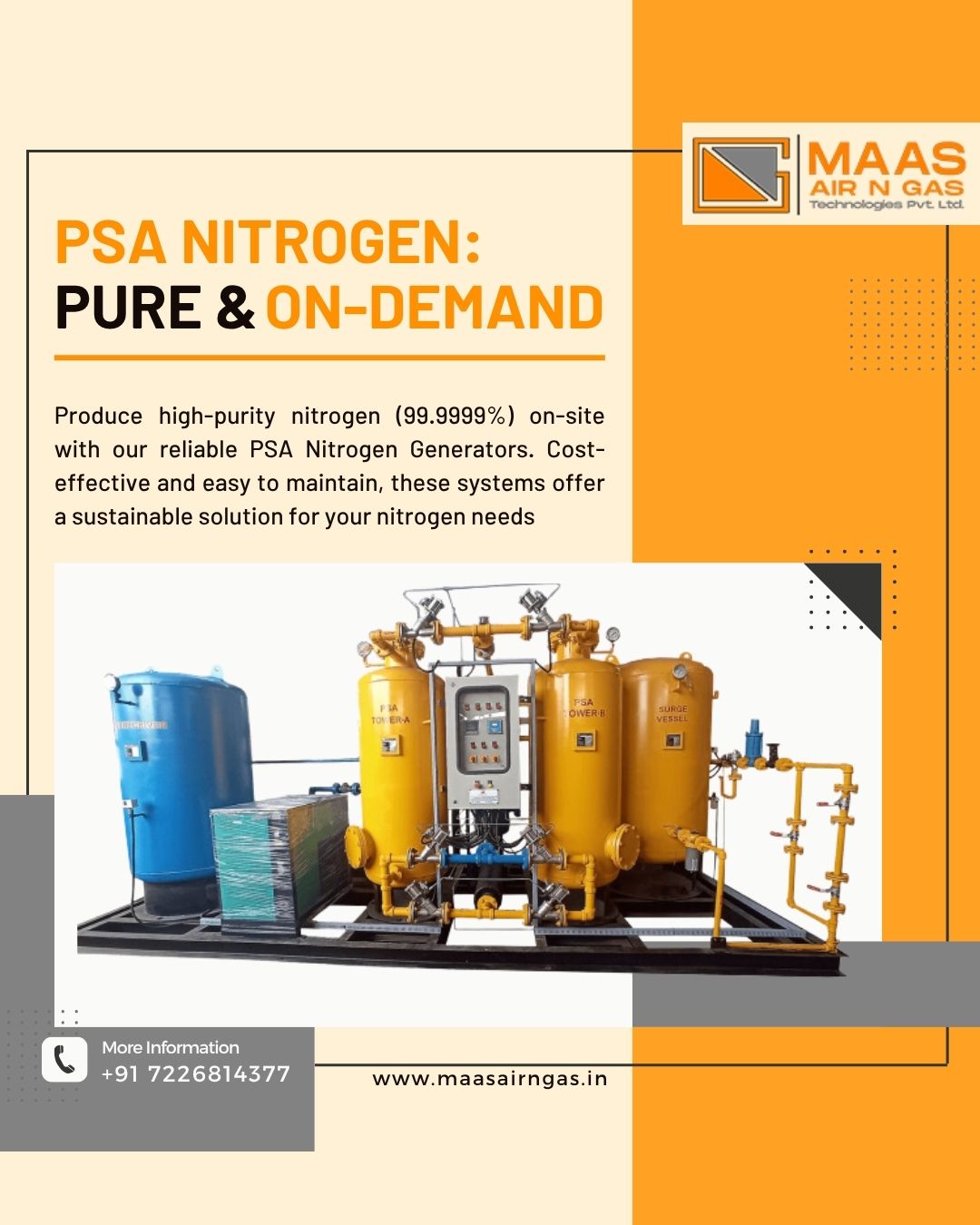 PSA Nitrogen Generator: 7 Powerful Benefits of On-Demand High-Purity Nitrogen Production
