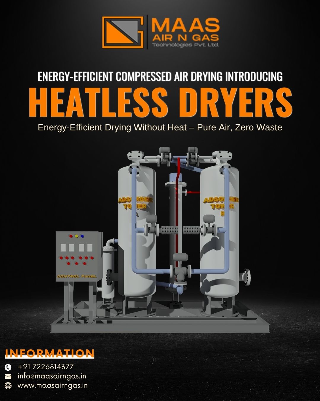 Heatless Dryers: 7 Powerful Benefits of Energy-Efficient Compressed Air Drying Systems